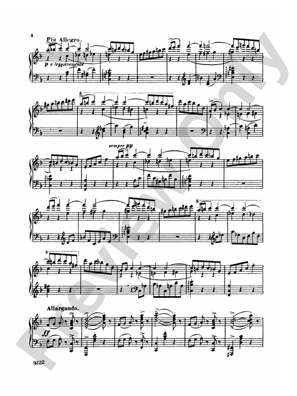 Faure - Four Valse Caprices, Op. 30, 38, 59, 62 - Piano Solo (Digital Download)