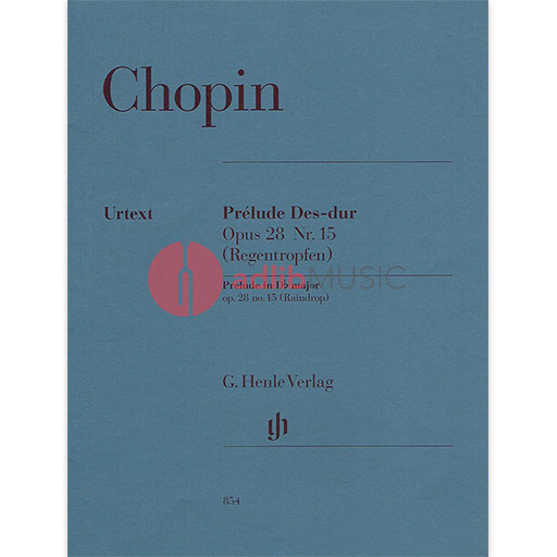 Chopin - Prelude in DbMaj Op28 #15 (Raindrop) - Piano Solo Henle HN854