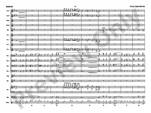 It's All Right with Me (Grade 5.5) - Jazz Ensemble Conductor Score & Parts (Digital Download)