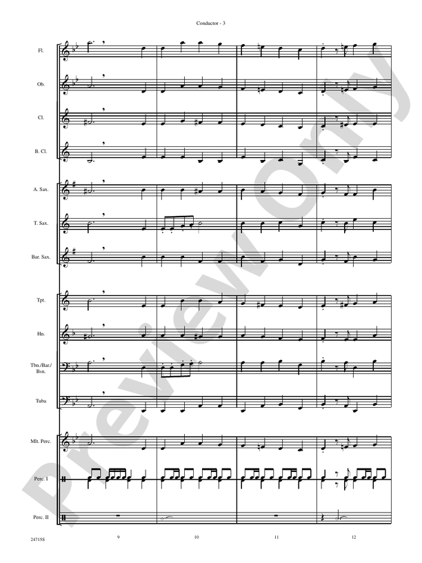 Holidays on Parade - Concert Band Conductor Score & Parts (Digital Download)