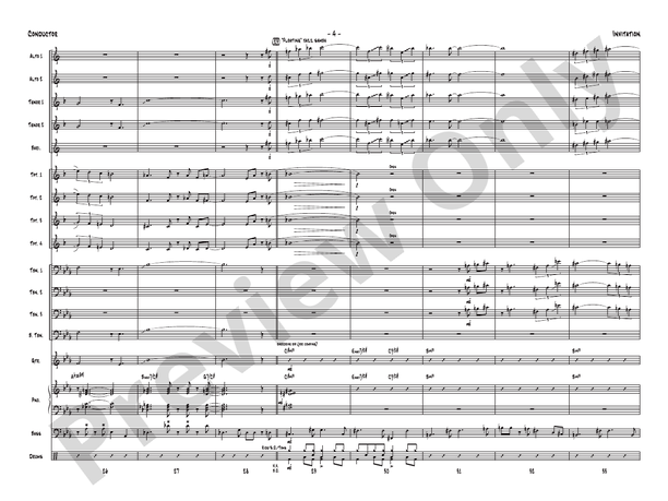 Invitation (Grade 4) - Jazz Ensemble Conductor Score & Parts(Digital Download)