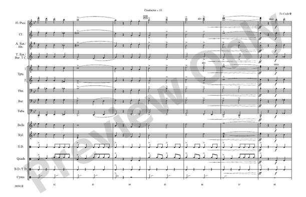 A Star-Spangled March – Marching Band Conductor Score & Parts (Digital Download)