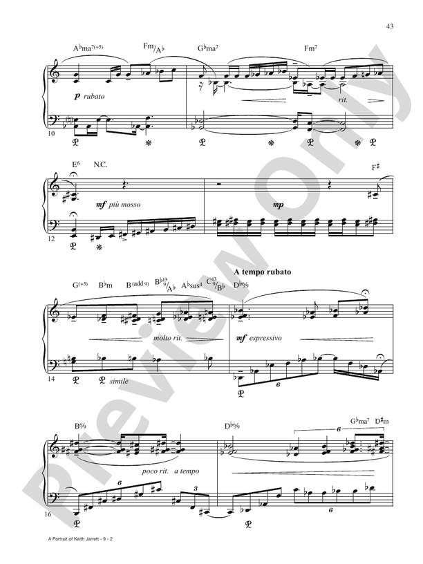 A Portrait of Keith Jarrett - Piano (Digital Download)