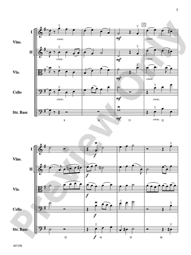 Symphony No. 5 - String Orchestra Conductor Score & Parts (Digital Download)