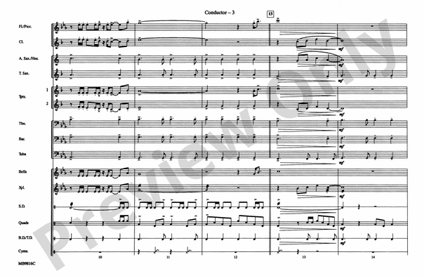 Gonna Fly Now (Theme from Rocky), Arr. Mike Story – Marching Band Conductor Score & Parts (Digital Download)