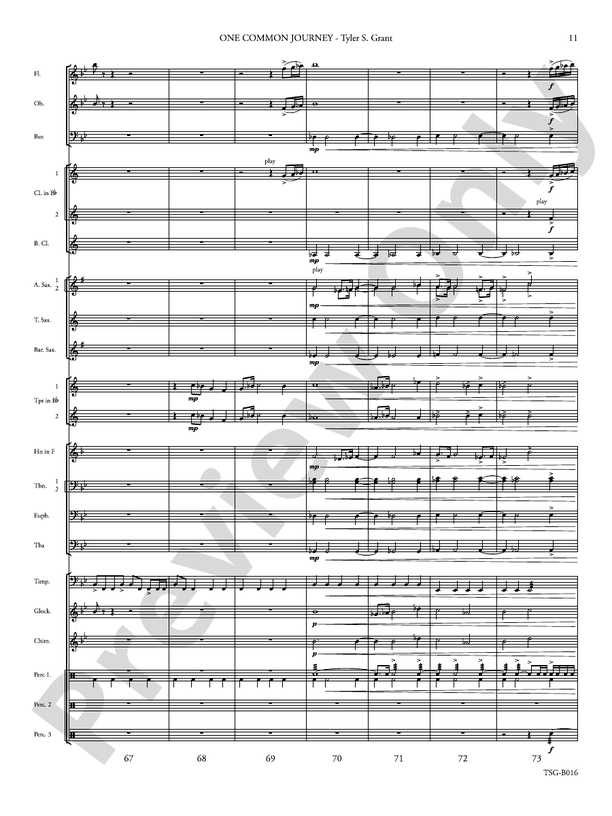 One Common Journey - Concert Band Conductor Score & Parts (Digital Download)