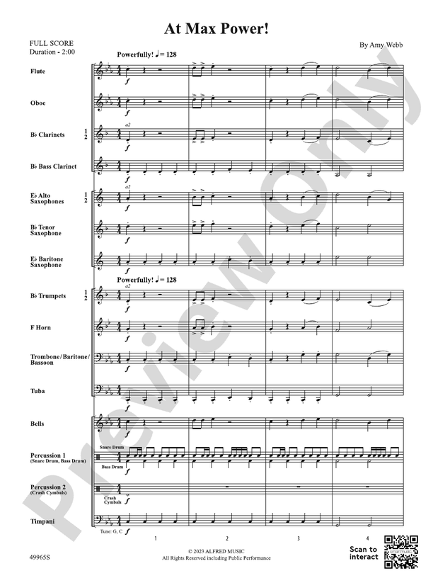 At Max Power! – Concert Band Conductor Score & Parts (Digital Download)