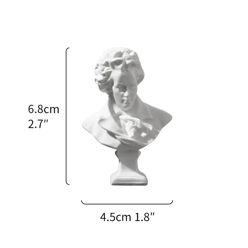 Miniature Busts of Composers Beethoven