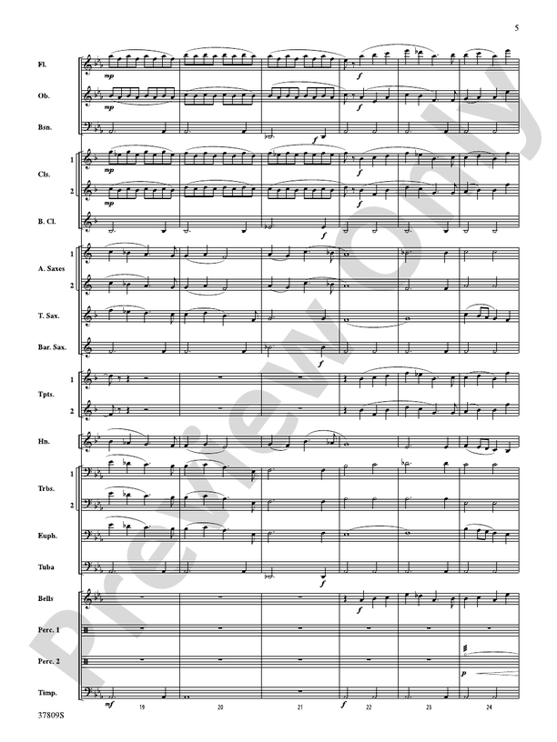 Reflections on a New Tomorrow - Concert Band Conductor Score & Parts (Digital Download)