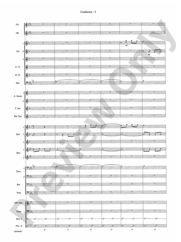 Morning Madness (a novelty featuring the Percussion Section) - Concert Band Conductor Score & Parts (Digital Download)