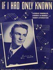 If I Had Only Known - Bill Usher - PVG (Digital Download)