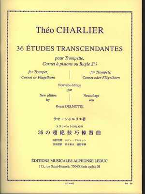 36 Etudes Transcendantes - for Trumpet, Cornet or Flugelhorn - Theo Charlier - Trumpet Alphonse Leduc Trumpet Solo