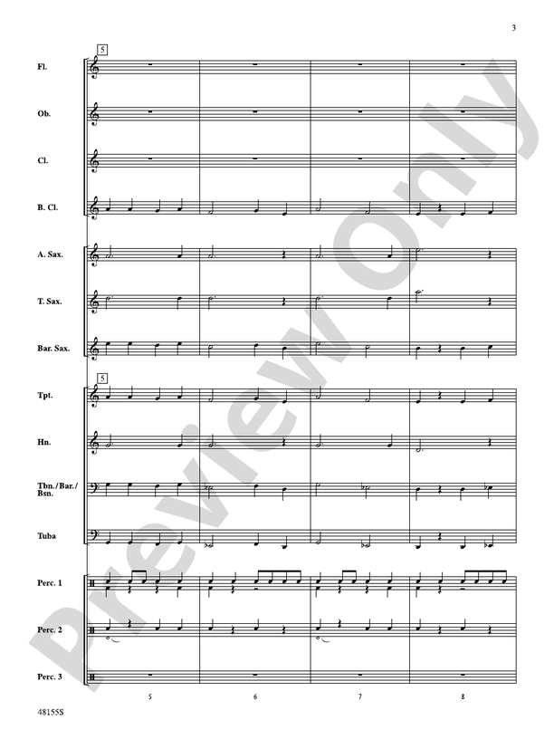 Patapan Fantasy - Concert Band Conductor Score & Parts (Digital Download)