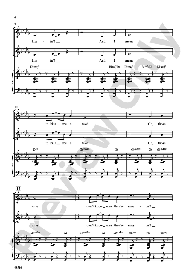 A Lot of Livin' to Do (from the musical Bye, Bye, Birdie) - SSA Choral Octavo (Digital Download)