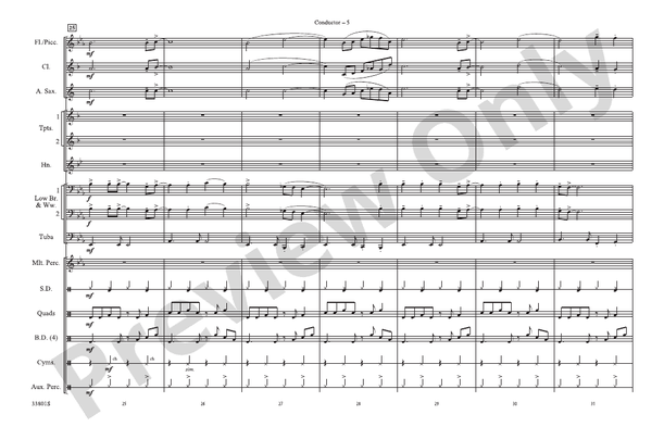 Ramblin' Man – Marching Band Conductor Score & Parts (Digital Download)