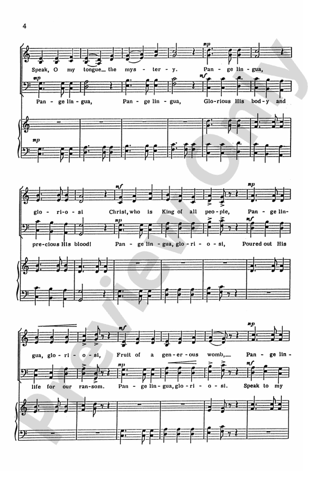 Pange Lingua Variations - SATB Choral (Digital Download)