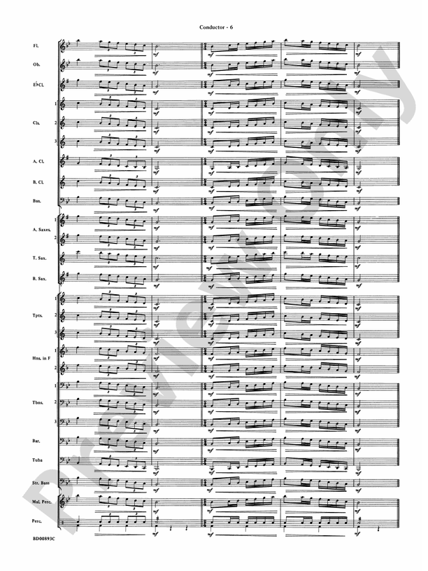 Belwin "Warm-Ups" for Symphonic Band - Concert Band Conductor Score & Parts (Digital Download)