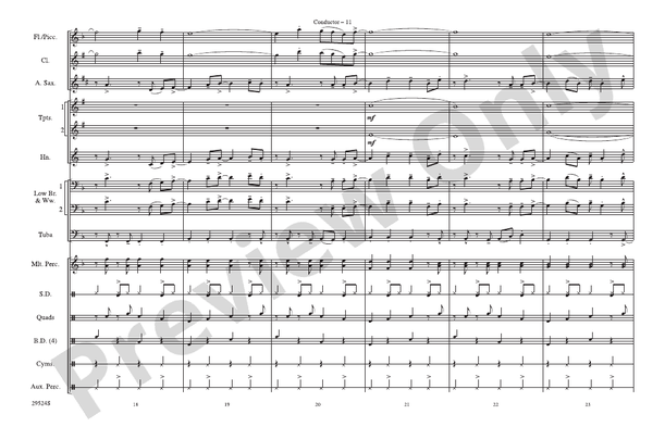 Hairspray Jam – Marching Band Conductor Score & Parts (Digital Download)