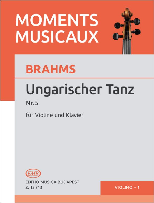 Brahms - Hungarian Dance #5 - Violin/Piano Accompaniment transcribed by Joachim EMB Z13713
