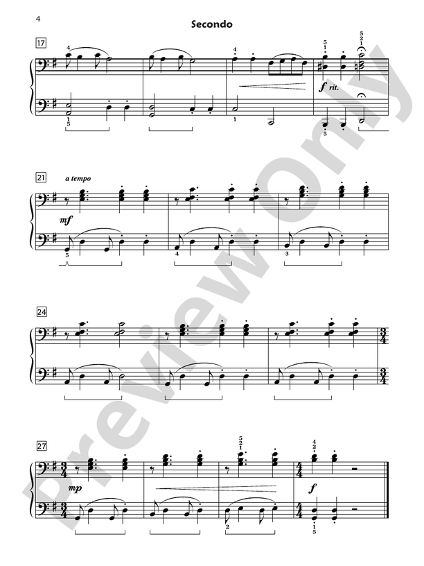 Premier Piano Course, Duet 4 - 1 Piano, 4 Hands (Digital Download)