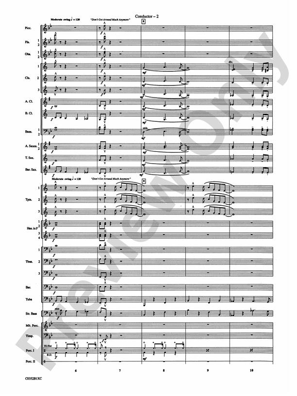 Duke Ellington! (Medley for Concert Band) - Concert Band Conductor Score & Parts (Digital Download)