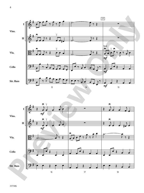Cincopations – String Orchestra Conductor Score & Parts (Digital Download)