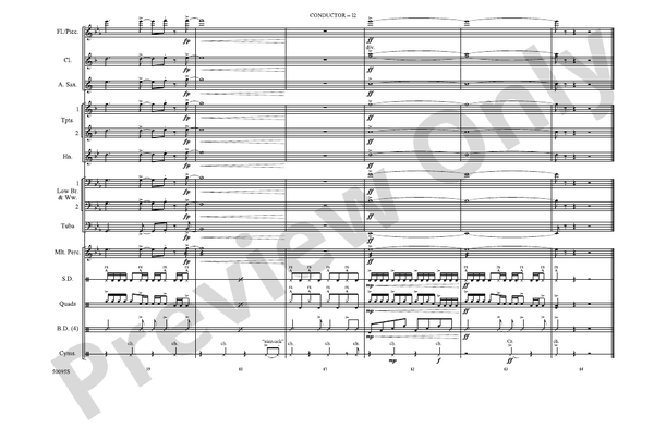 2 Be Loved – Marching Band Conductor Score & Parts (Digital Download)