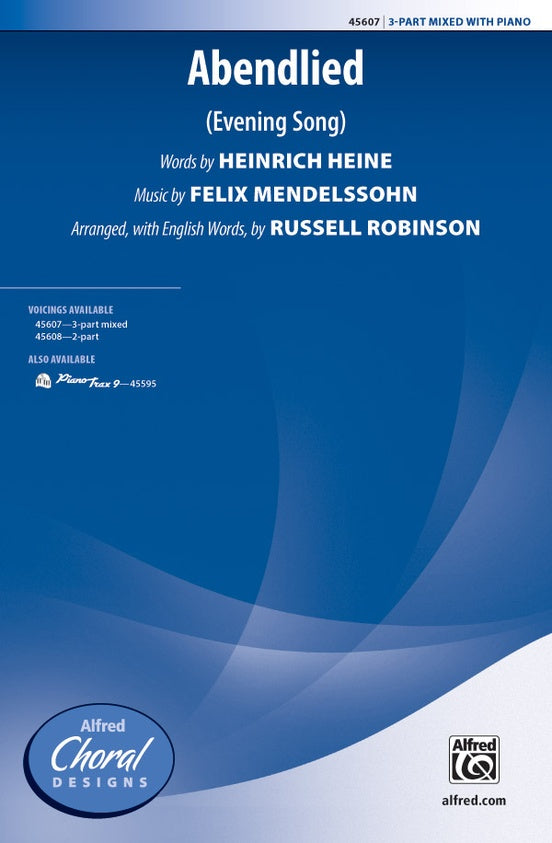 Abendlied - 3-Part Mixed Choral Octavo (Digital Download)