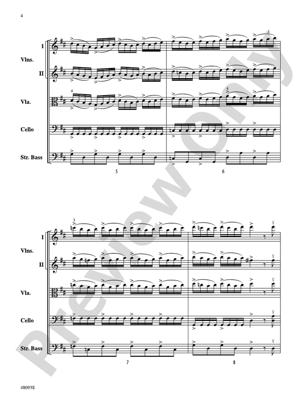 Streaks of Thunder - String Orchestra Conductor Score & Parts (Digital Download)
