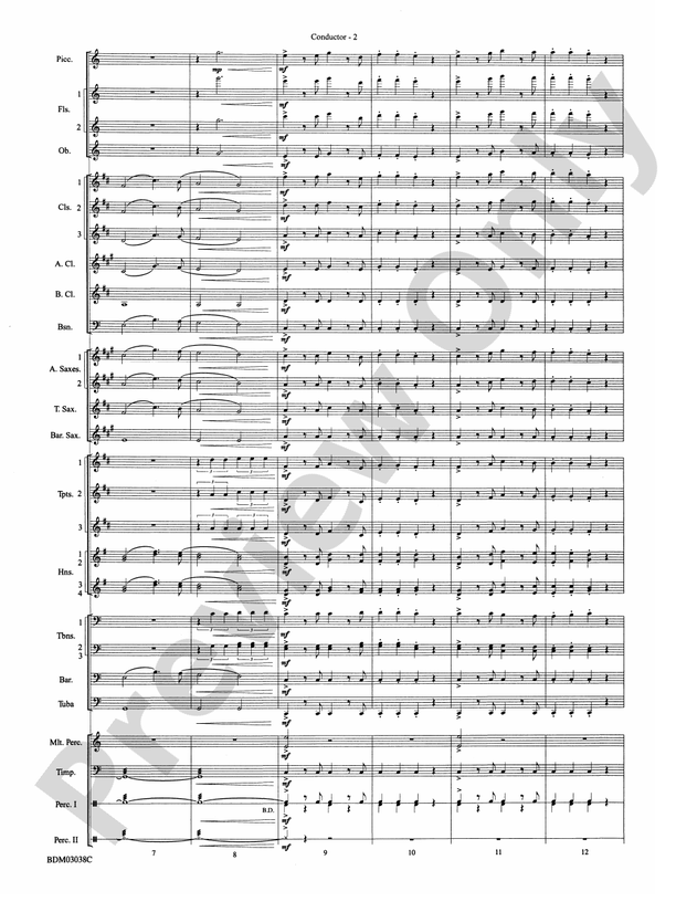 Emperor Waltz, Op. 437 - Concert Band Conductor Score & Parts (Digital Download)