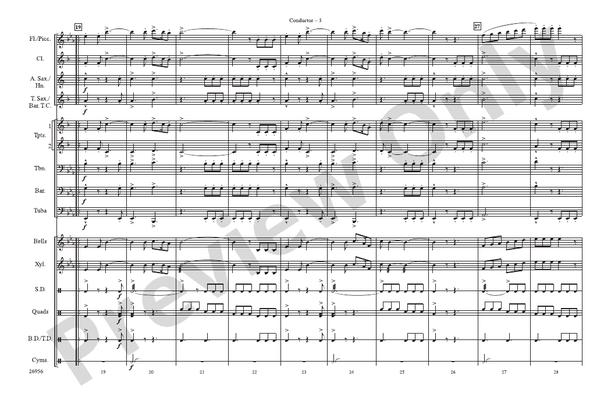 Superman Theme – Marching Band Conductor Score & Parts (Digital Download)