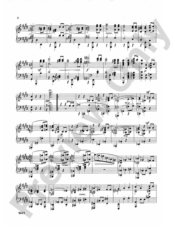 Dohnanyi - Four Piano Pieces, Op. 2 - Piano Solo (Digital Download)