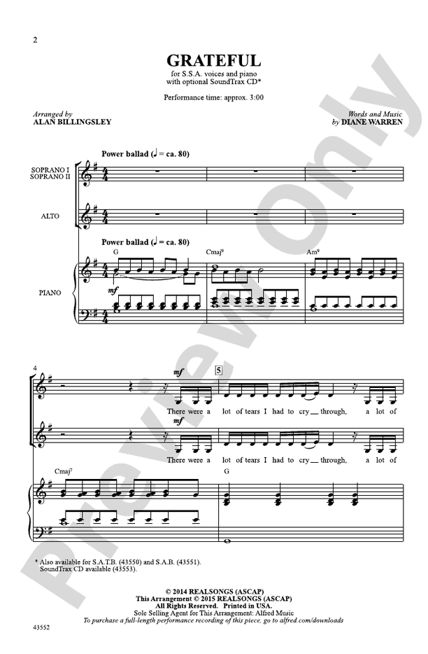 Grateful – SSA Choral Octavo (Digital Download)