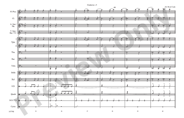 Stars and Stripes Forever – Marching Band Conductor Score & Parts (Digital Download)