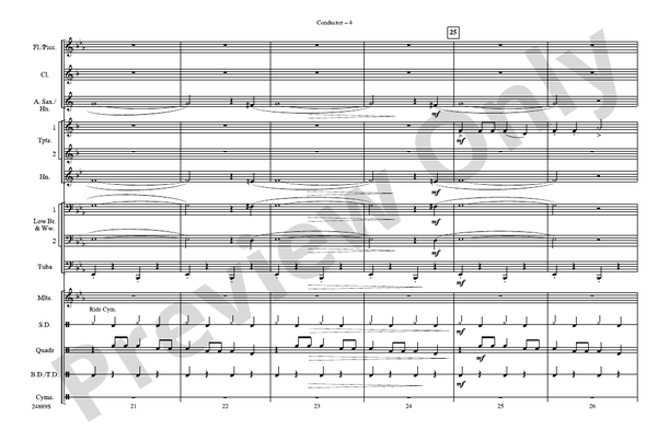 Cotton-Eyed Joe – Marching Band Conductor Score & Parts (Digital Download)