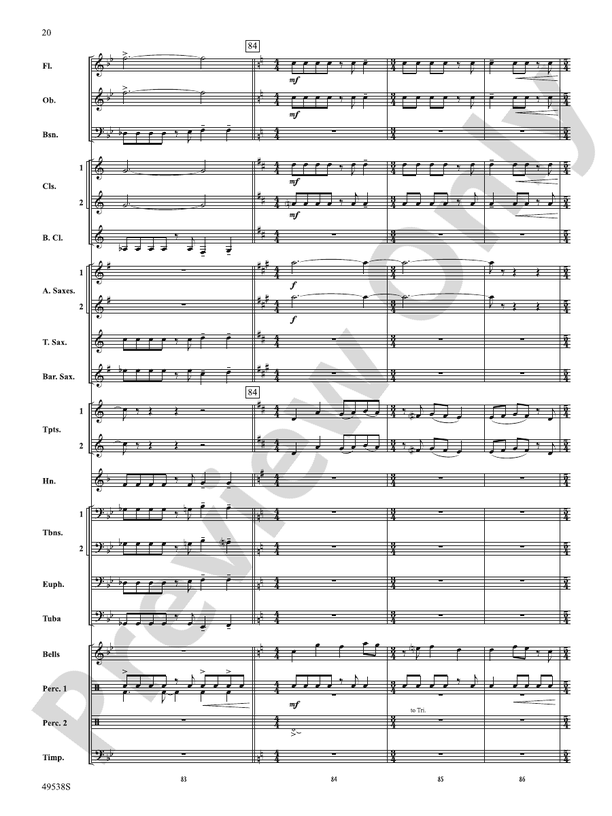 Stay Tuned - Concert Band Conductor Score & Parts (Digital Download)