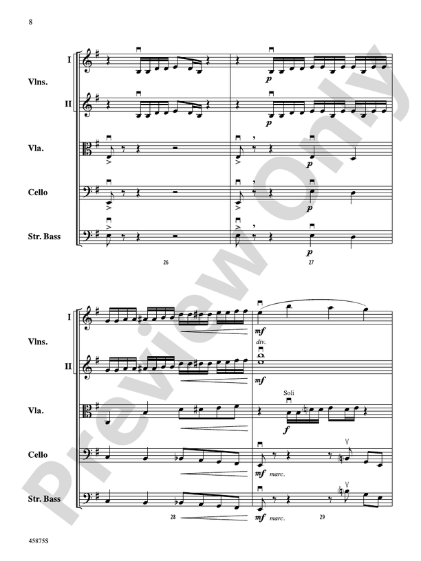 Swamp Thang - String Orchestra Conductor Score & Parts (Digital Download)