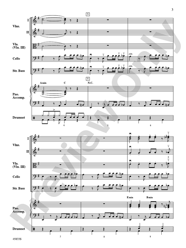 Cake by the Ocean - String Orchestra Conductor Score & Parts (Digital Download)