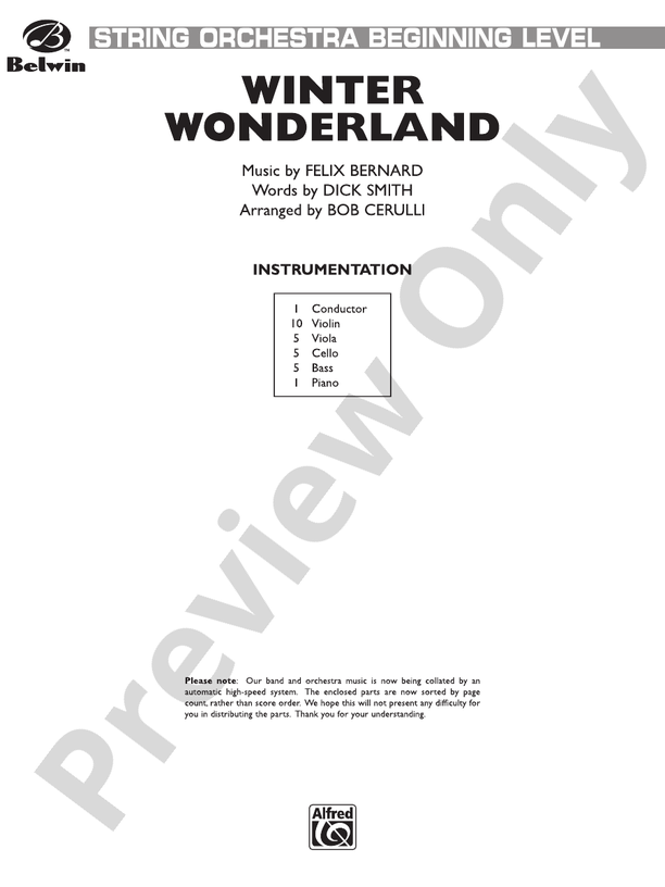 Classics for a Christmas Pops, Level 1 – String Orchestra Conductor Score & Parts (Digital Download)