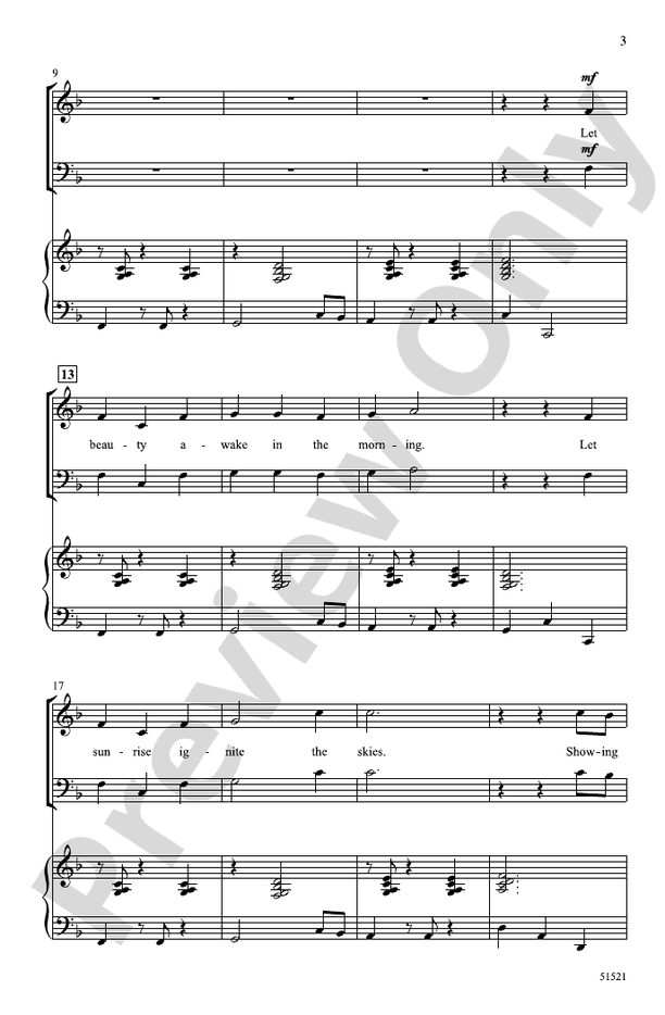 Let Beauty Awake - SAB Choral Octavo (Digital Download)