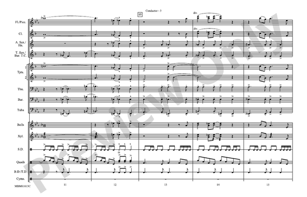 Goldfinger / James Bond Theme – Marching Band Conductor Score & Parts (Digital Download)