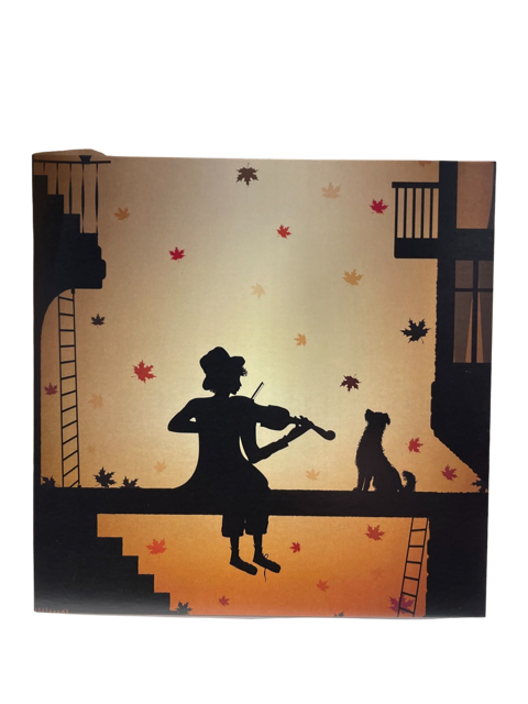 Greeting Card - Violinist Playing to their Dog