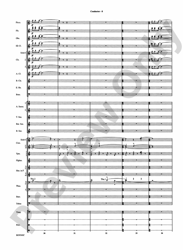 Jericho - Concert Band Conductor Score & Parts (Digital Download)