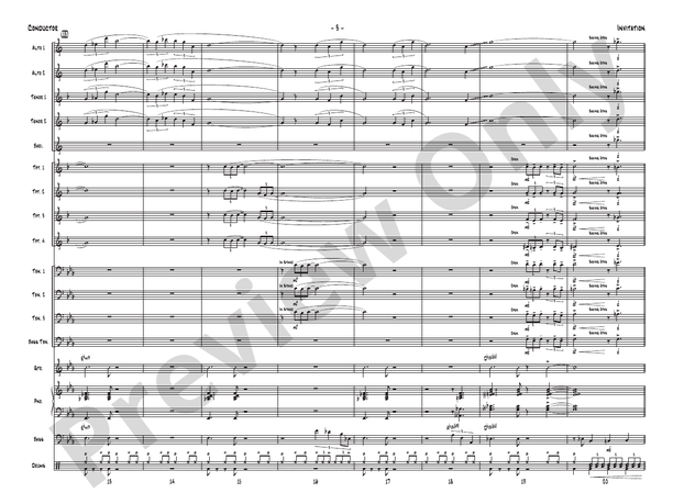 Invitation – Jazz Ensemble Conductor Score & Parts (Digital Download)