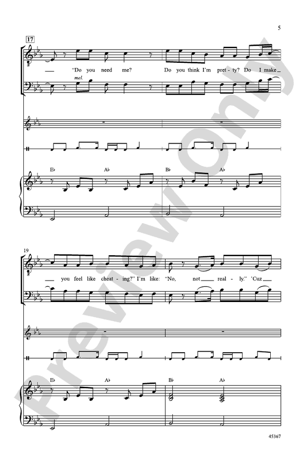 Cheerleader – TB Choral Octavo (Digital Download)