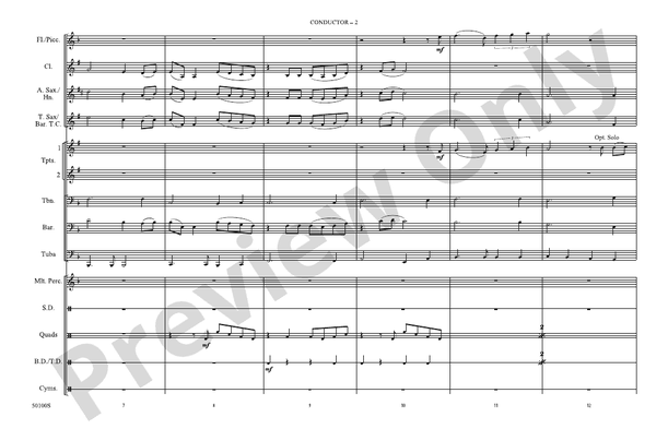Changes – Marching Band Conductor Score & Parts (Digital Download)