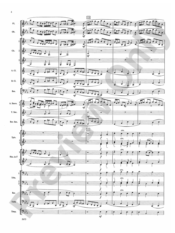 Prelude and Gloria (Adapted from Cantata No. 141 -- "Wachet Auf") - Concert Band Conductor Score & Parts (Digital Download)