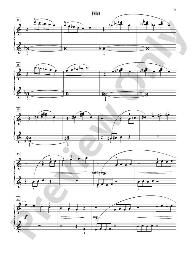 Contest Winners for Two, Book 4: 7 Original Piano Duets from the Alfred, Belwin, and Myklas Libraries - 1 Piano, 4 Hands (Digital Download)