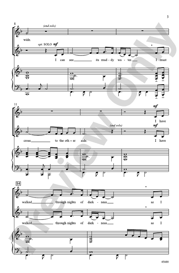 I Can See the River Jordan – SSA Choral Octavo (Digital Download)