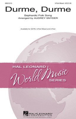 Durme, Durme - 3-Part Mixed Audrey Snyder Hal Leonard Choral Score Octavo